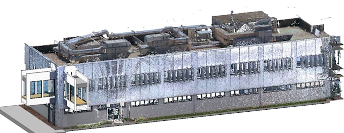 convert the point cloud into revit and bim model