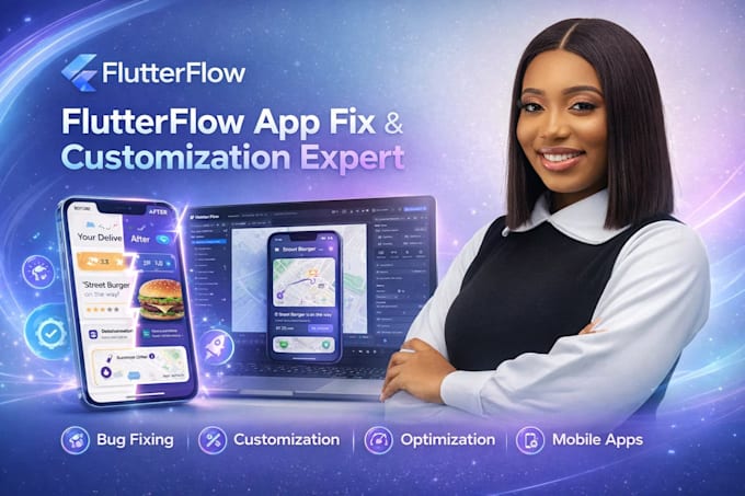 fix, customize and improve your flutterflow app or flutterflow project