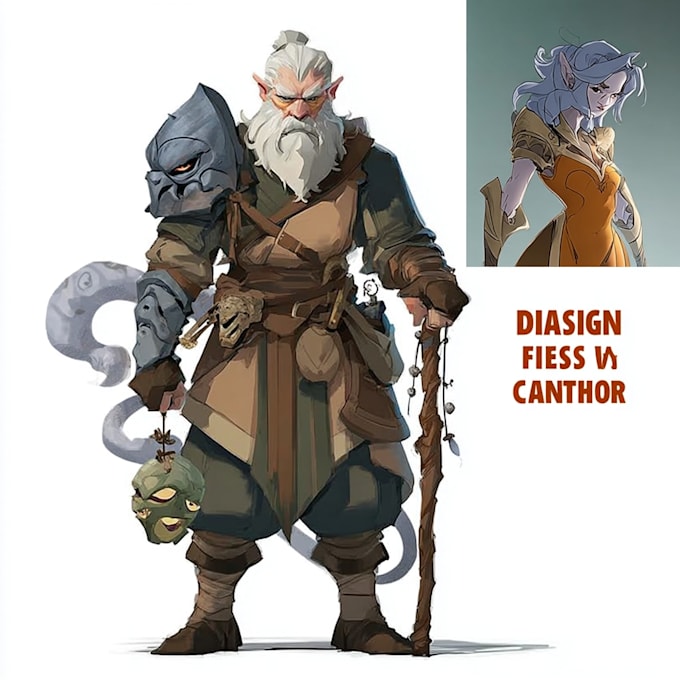 Draw your dnd character illustrations or concept art by Rynolnhe | Fiverr