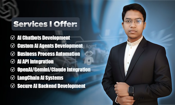 develop ai agents, ai chatbots, and ai websites