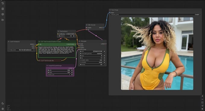 create comfyui controlnet ai influencer image workflows flux lora colab