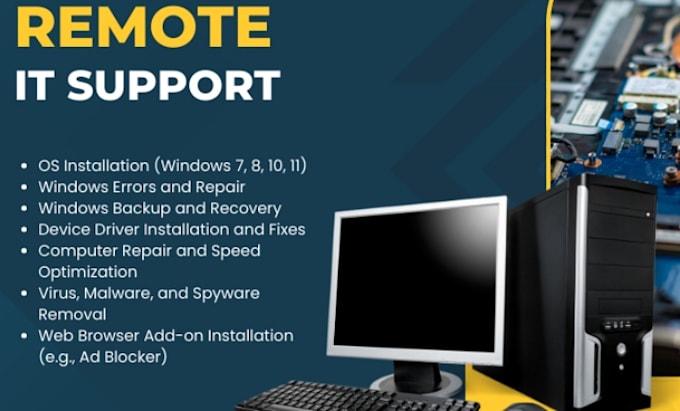 remove viruses and optimize your PC remotely