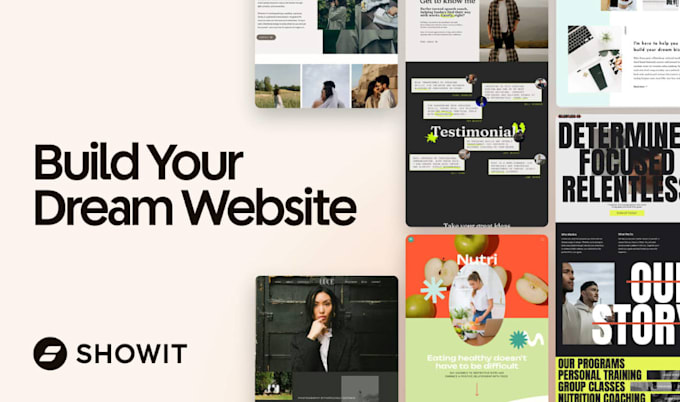 update showit, redesign showit website customize showit template and development