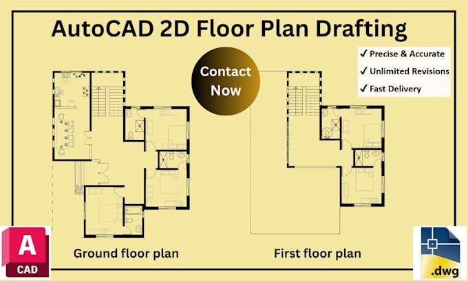 convert PDF, sketch or image to autocad 2d drawing
