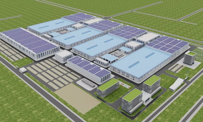 Factory Build Designs Revamp industrial factory park,modular building design,warehouse ...