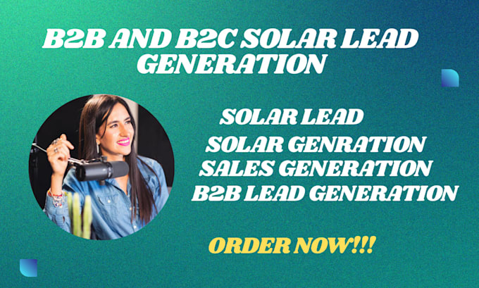 create b2b and b2c solar lend generation on industry