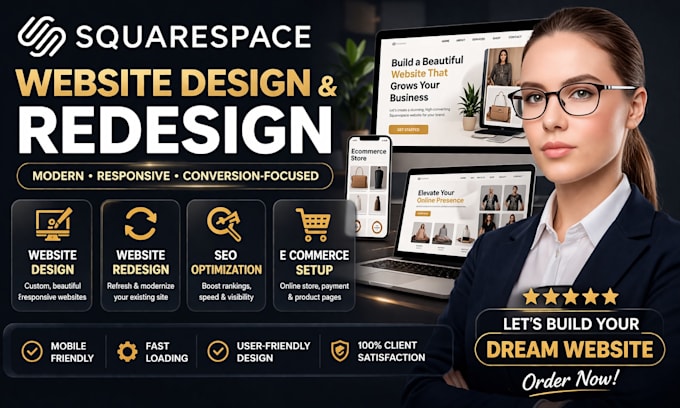 build design a website squarespace website
