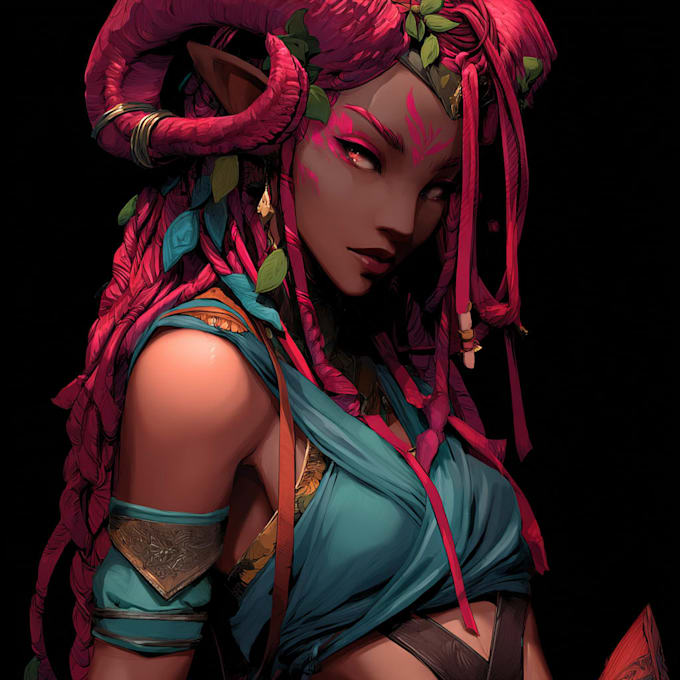 do a fantasy character fantasy character art