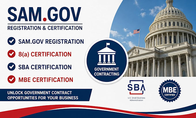 assist on sam gov write 8a certification and sba certification mbe certification