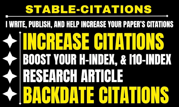 increase google scholar citation,write backdated and publish research article