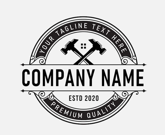 design constructions, home repair logo and symbol