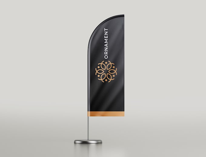 design a perfect canopy tent, feather flag, table cover