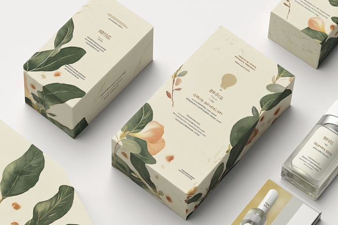 draw pattern packaging design and label