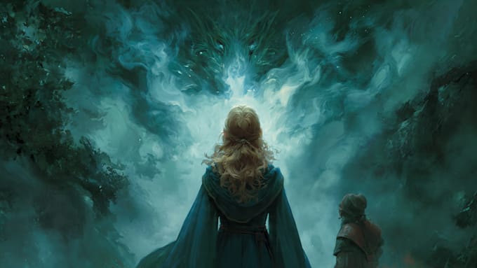 draw fantasy illustrations and covers