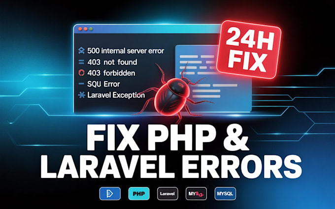 fix php laravel bugs errors and issues in your website