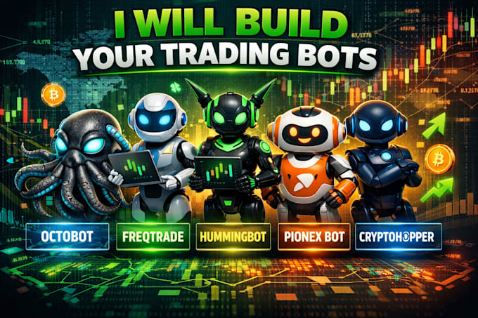 build octobot, freqtrade bot, hummingbot, pionex bot, cryptohopper bot