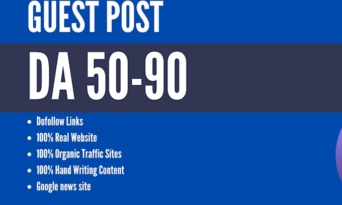 write and publish high quality guest post backlinks