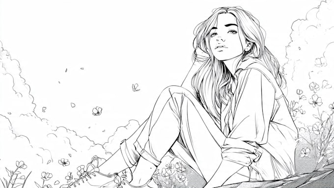 draw unique one line art, minimalist line art, vector line