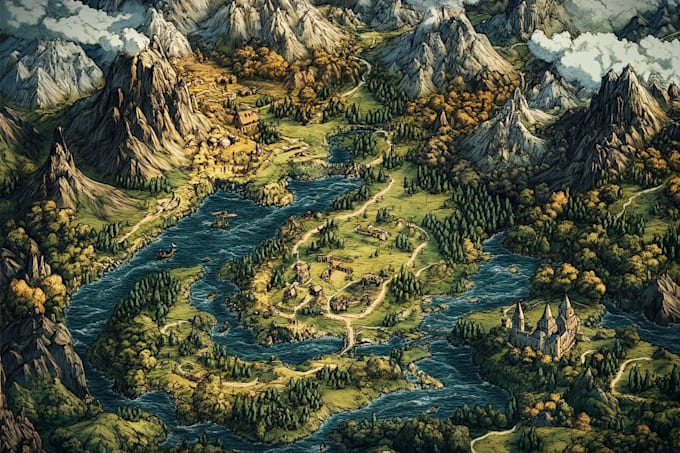 create custom dnd battle maps, rpg maps, fantasy maps