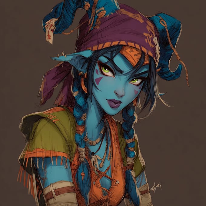 design custom dnd party portraits