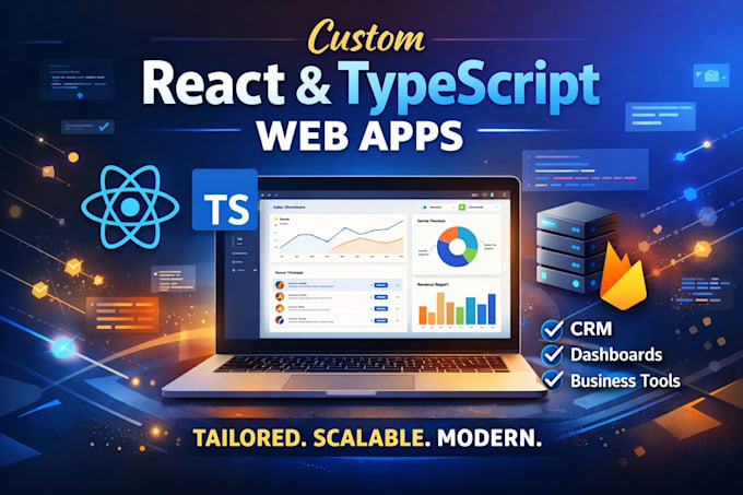 develop high quality web applications using react and typescript