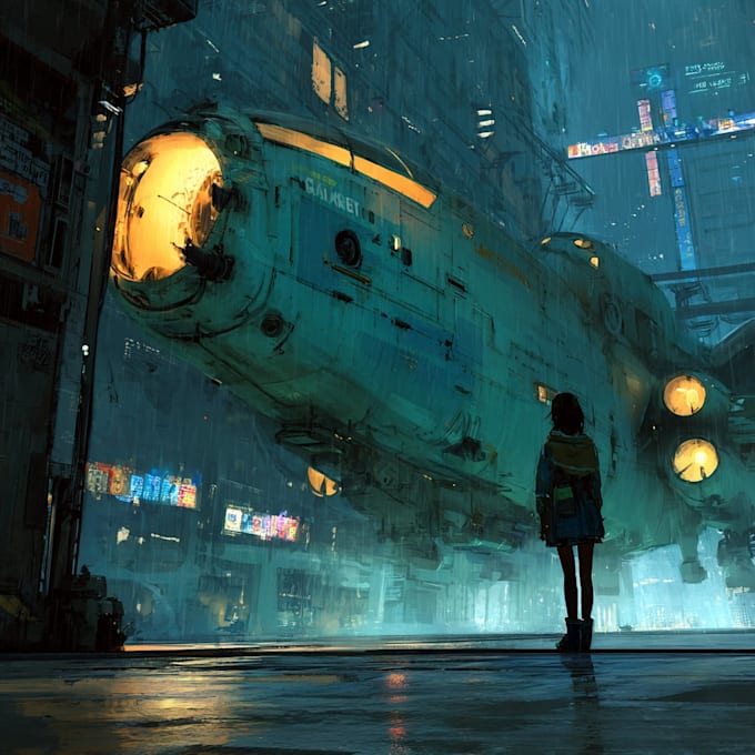 illustrate your sci fi art and sci fi character illustration