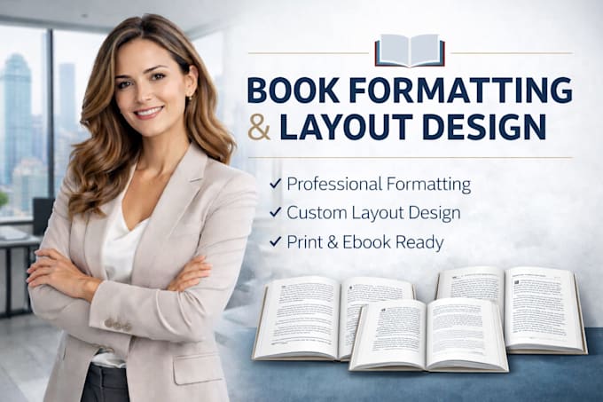 do professional book formatting and interior layout design