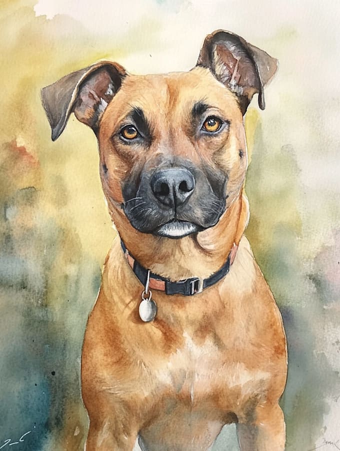 draw your cute pet into cartoon portrait style