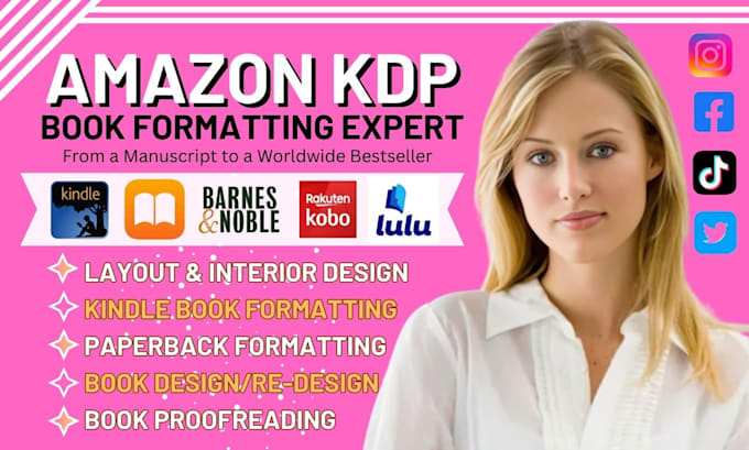 do book formatting, kdp ebook formatting, kindle formatting, book layout design