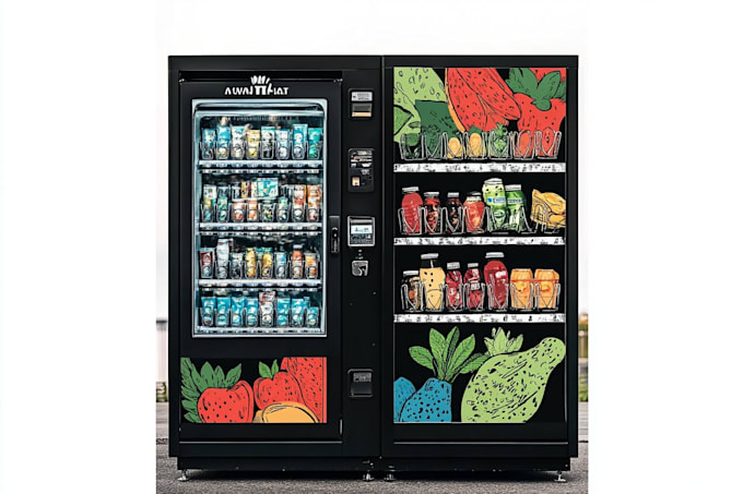 design any vending machine wrap