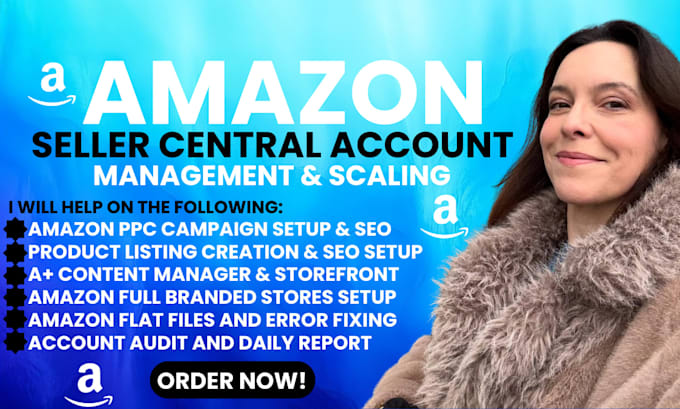 amazon account manager, amazon store virtual assistant seller central manager