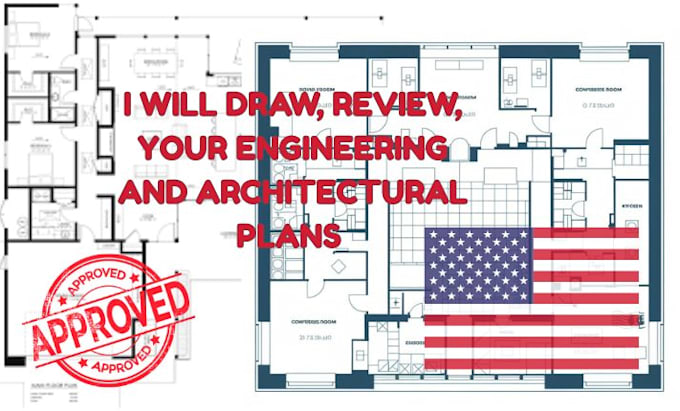 draw review architectural engineering floor plan mep hvac for city permit