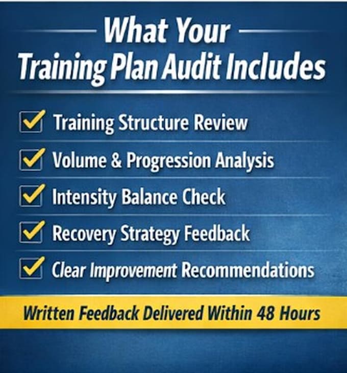 review and improve your running, cycling, triathlon, or ironman training plan