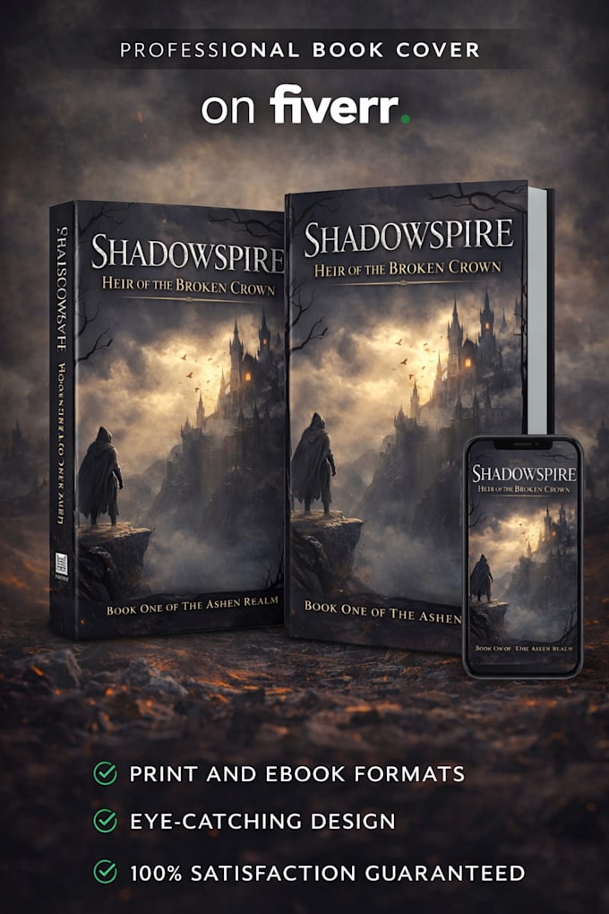design cinematic adventurous and horror book cover