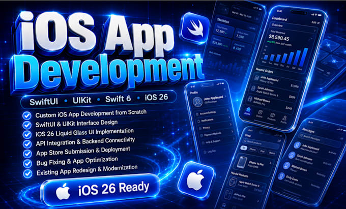 create a iphone or ipad app with swiftui and ios 26 design