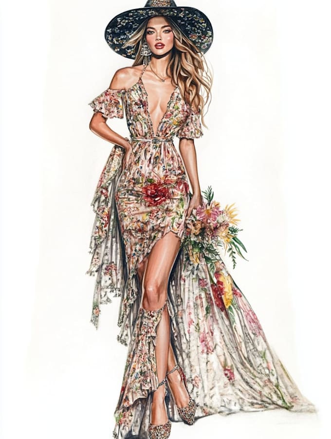draw fashion illustration, design collections