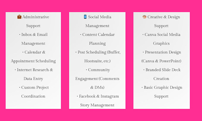 your personal virtual administrative assistant