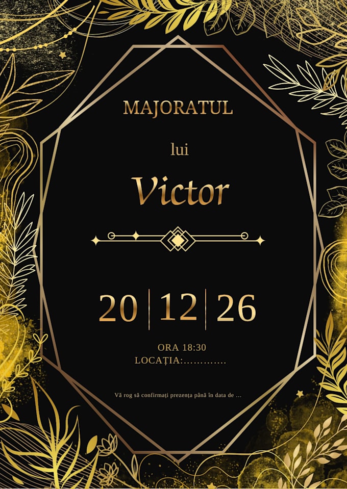 custom event invitation design