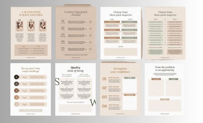 do canva ebook design, workbook, lead magnet and ebook layout formatting