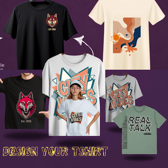 do design your t shirt , logo and stickers