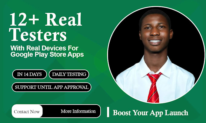 provide closed testing 12 testers 20 testers mobile app testing 12 testers