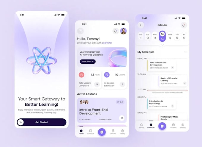 develop elearing app lms app, course platform for ios and android