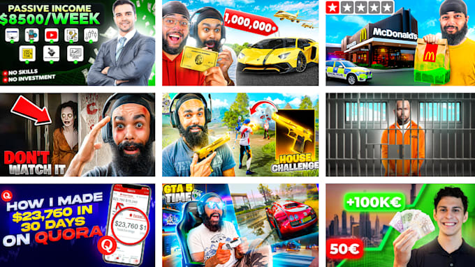 design amazing youtube thumbnail