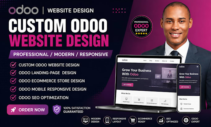 develop, design, redesign, and customize your odoo website design and ecommerce