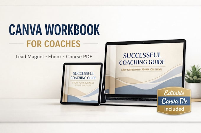 design canva ebook lead magnet or workbook for coaches
