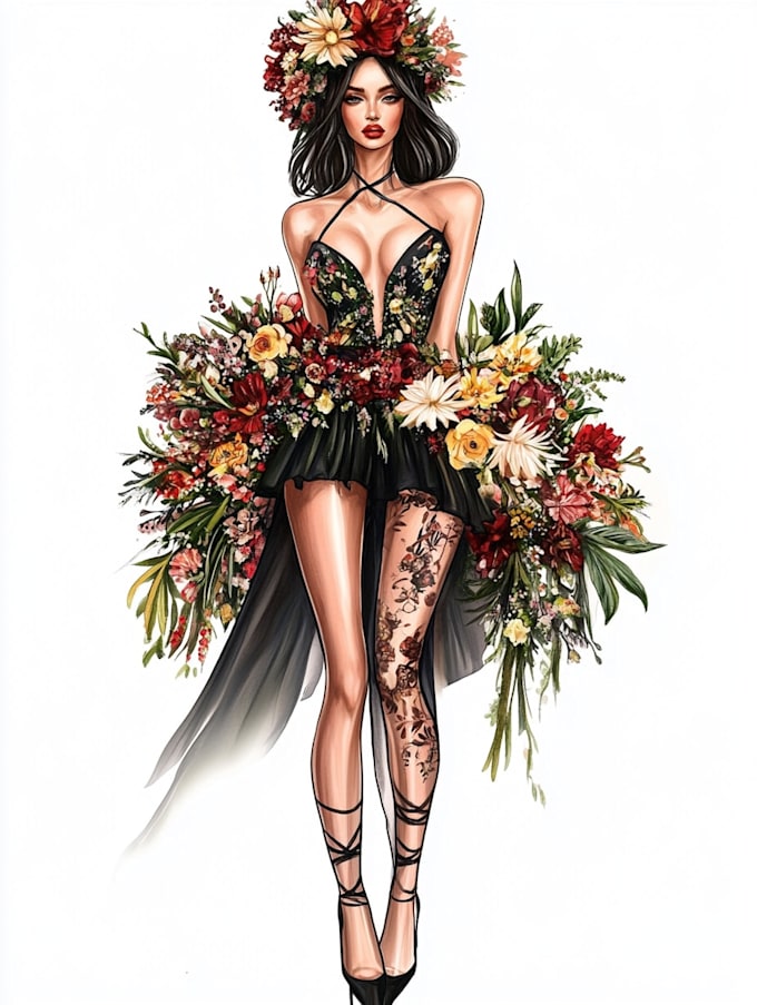 make a fashion illustration