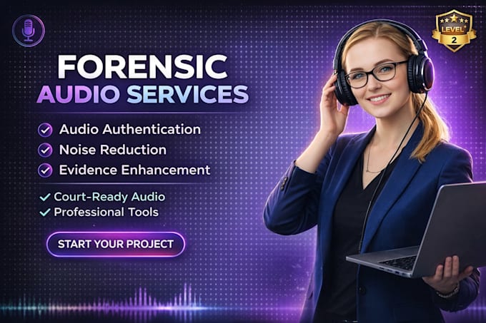 professionally enhance, authenticate and clean forensic audio recordings
