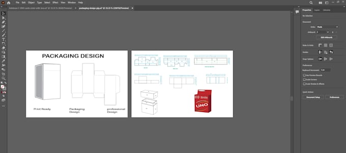 do print ready product packaging design with dieline