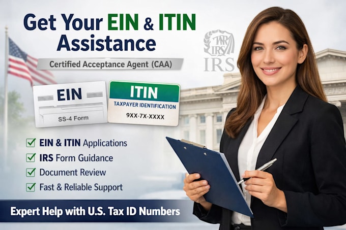 get your ein and itin as caa from the irs