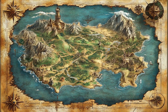 do fantasy map design